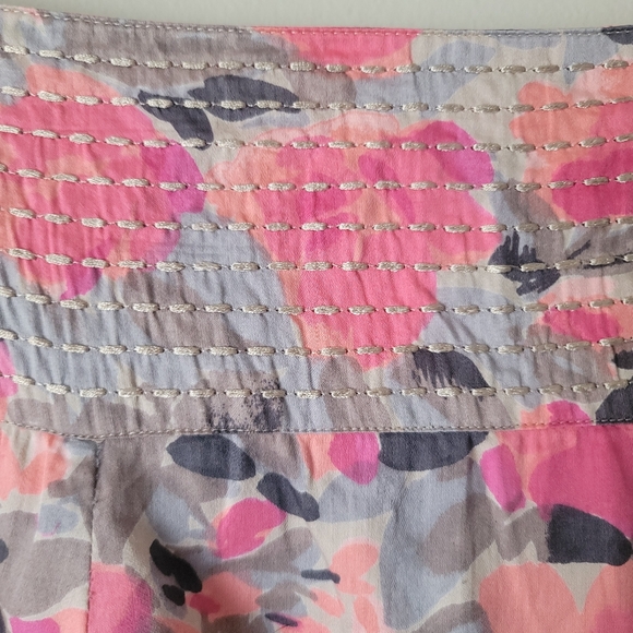 Floral Print Midi Summer Cotton Skirt Size 32 - Picture 6 of 12